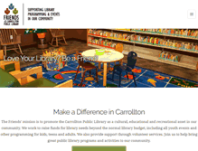 Tablet Screenshot of friendscarrolltonlibrary.org